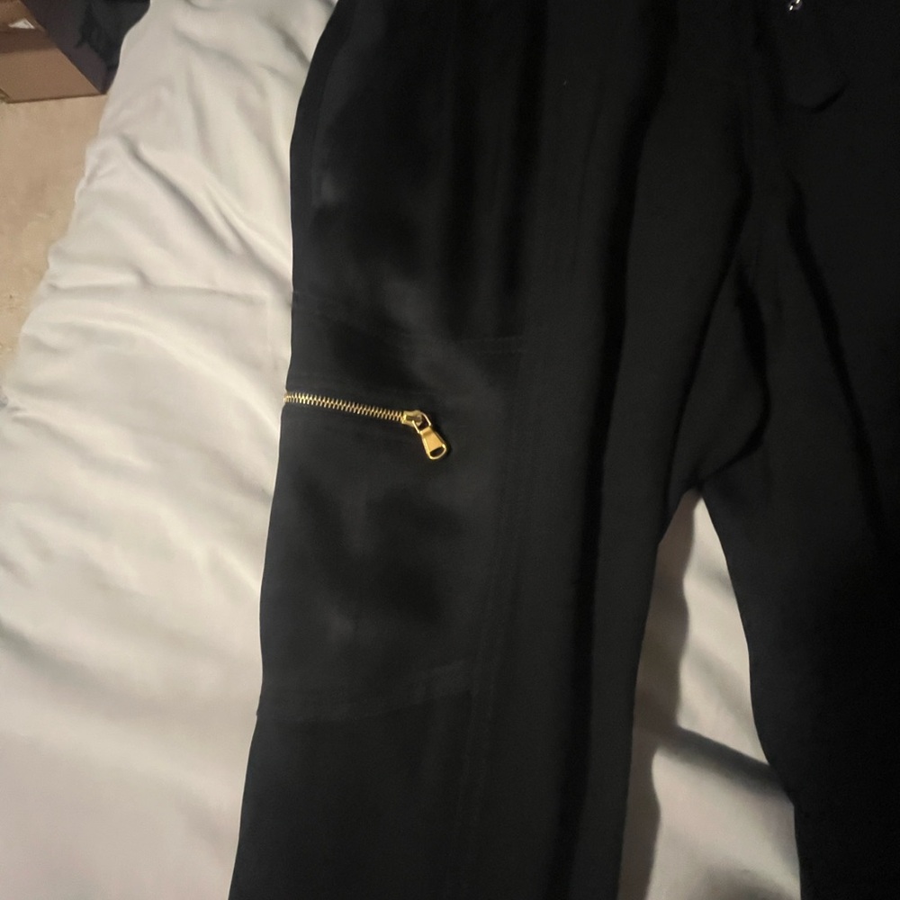 Jason Wu Black Sheer Utility Jumpsuit XS (US 2) Gold Zip Detail - Picture 13 of 16